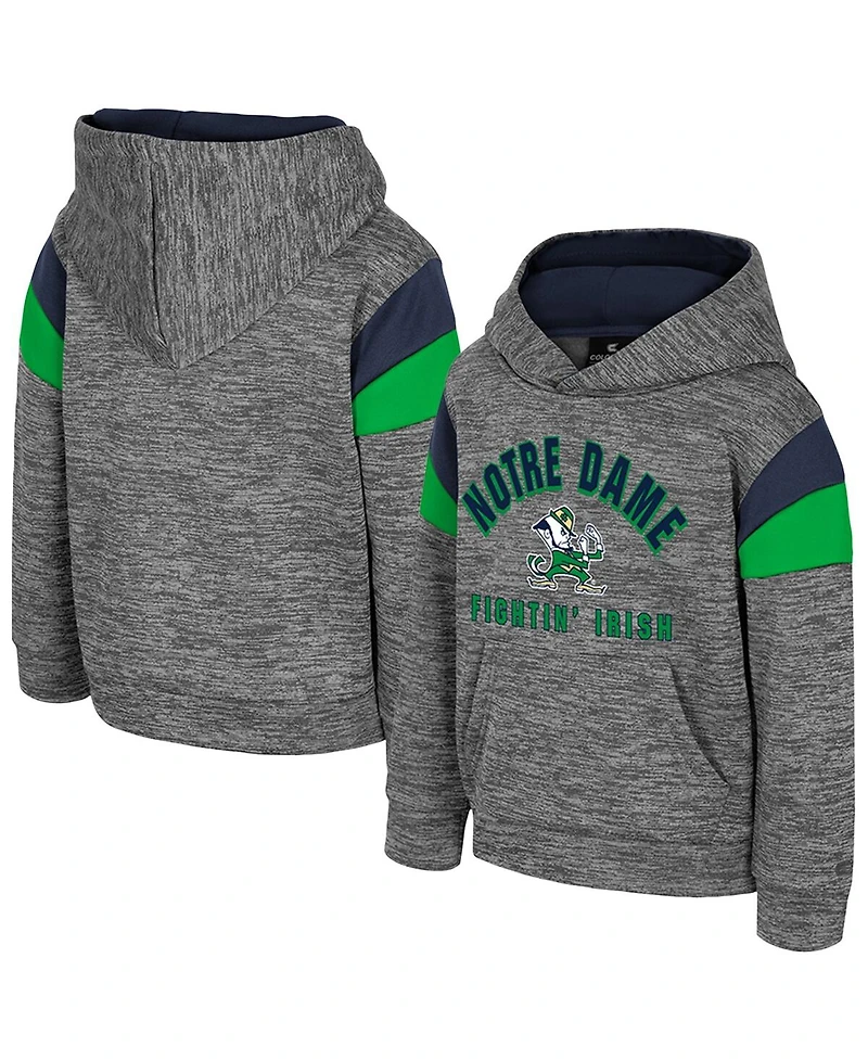 Colosseum Toddler Gray Notre Dame Fighting Irish Wizard City Hoodie