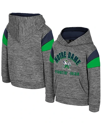 Colosseum Toddler Gray Notre Dame Fighting Irish Wizard City Hoodie