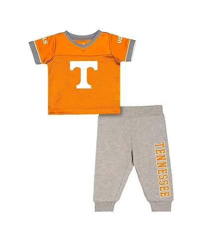Colosseum Baby Boys and Girls Newborn 2-Piece Tennessee Volunteers Nothing but the Hits Football Set