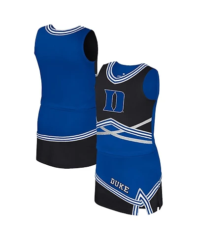 Colosseum Big Girls 2-Piece Royal Duke Blue Devils Lollipop Park Cheer Set