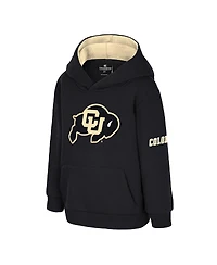 Colosseum Toddler Black Colorado Buffaloes Big Logo Volume Fleece Pullover Hoodie