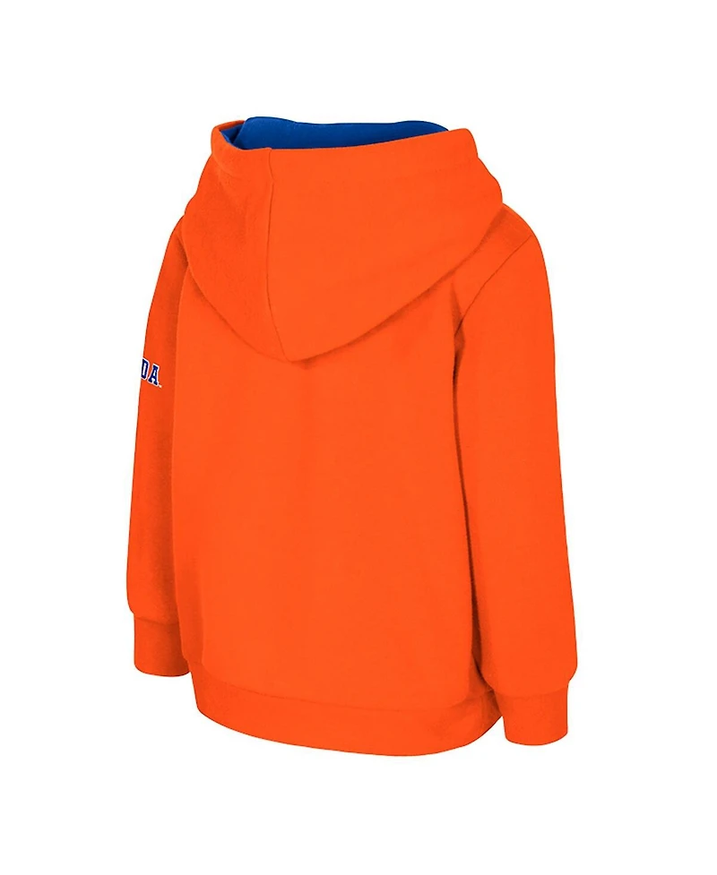 Colosseum Toddler Orange Florida Gators Big Logo Volume Fleece Pullover Hoodie