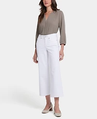 Nydj Women's Waist-Match Teresa Wide Leg Ankle Jeans