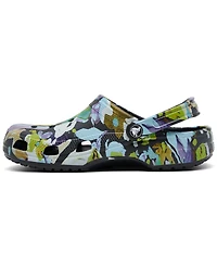 Crocs Women's Classic Painted Floral Clogs from Finish Line