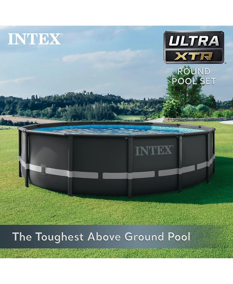 Intex Ultra Xtr Frame 14' x 42" Round Above Ground Outdoor Swimming Pool Set