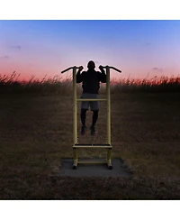Stamina 65-1485 Weatherproof Steel Outdoor Fitness Power Tower Pro Station, Gold