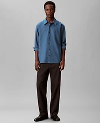 Calvin Klein Men's Melange Flannel Classic-Fit Shirt