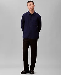 Calvin Klein Men's Classic-Fit Yarn-Dyed Houndstooth Shirt