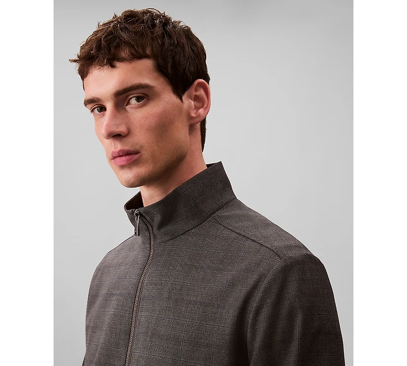 Calvin Klein Men's Yarn-Dyed Zip Jacket