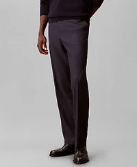 Calvin Klein Men's Slim-Fit Check Trouser Pants