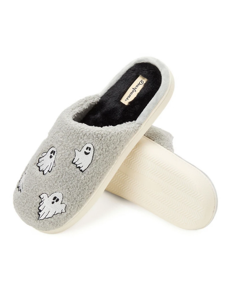 Dearfoams Unisex Adult Halloween Bat Scuff Slipper