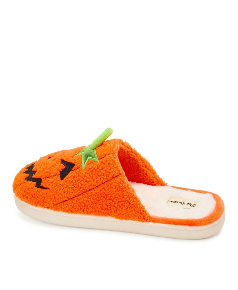 Dearfoams Unisex Adult Halloween Bat Scuff Slipper