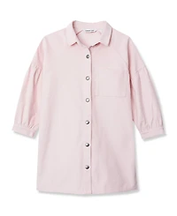 Lands' End Girls 3/4 Sleeve Corduroy Shirt Dress