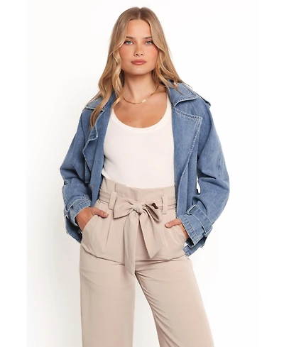 Petal and Pup Westwood Waist Tie Denim Jacket