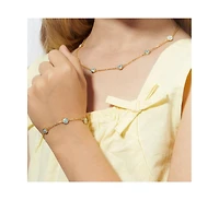 Anna Zuckerman Petit Bubble Bracelet in Sky Blue