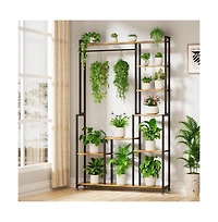 Chic Crate 71 Indoor Plant Stand with Grow Light 8 AeTier Heavy AeDuty Metal Shelf for Living Room, Balcony & Garden