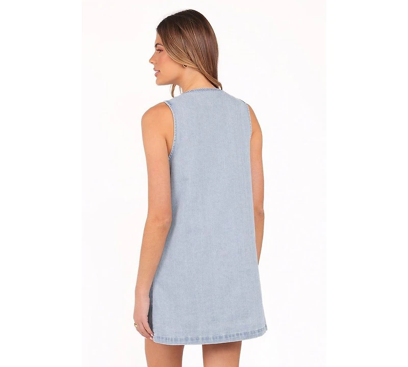 Petal and Pup Women's Sloane Mini Dress - Light Denim