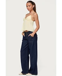 Edikted Women's Meredith Low Rise Jeans