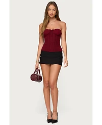 Edikted Women's Guinivere Smocked Strapless Corset