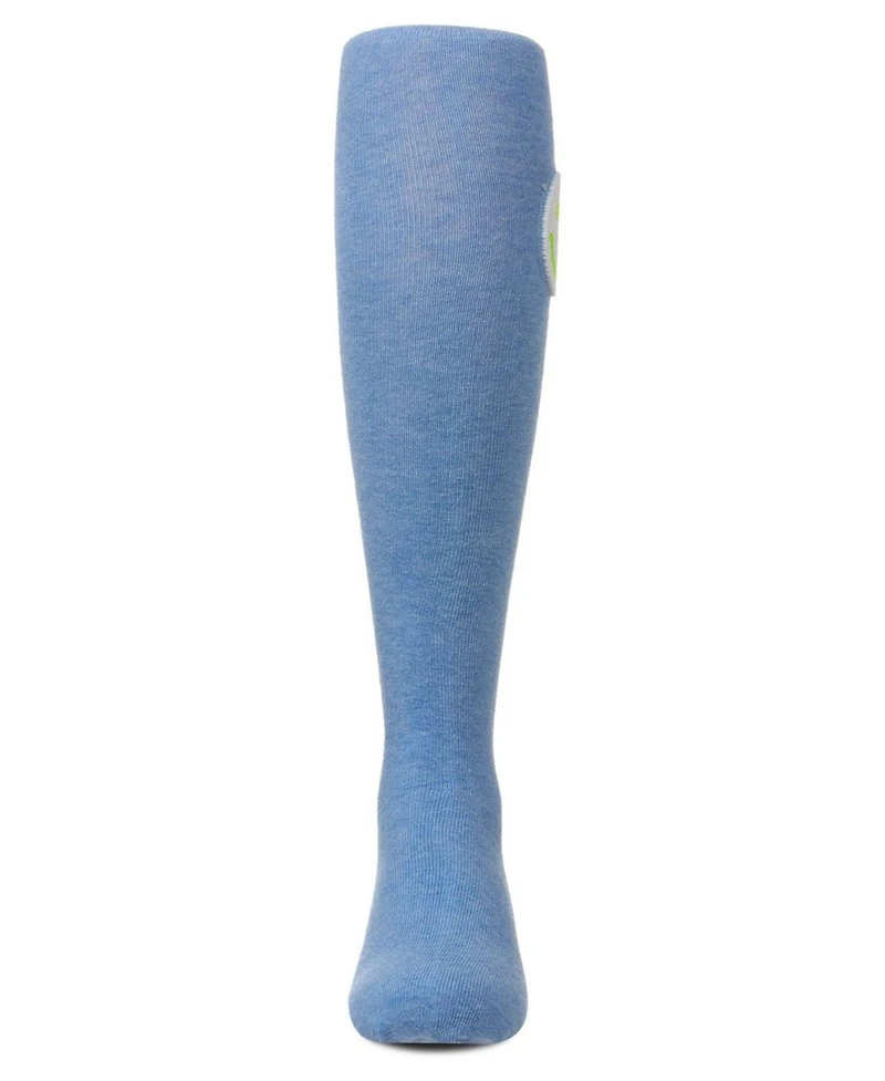 Memoi Little Girls Fuzzy Smiley Face Knee High Socks