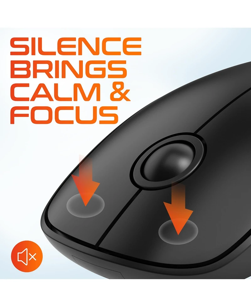 Delton S15 Wireless Mouse, Noiseless, 2.4GHz Connection (DMS15-wb)