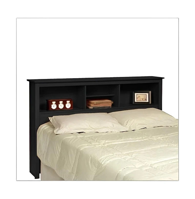 Storage Headboard for Bed with Shelves – Organizer Headboard for Bedroom with Built-In Display and Storage Compartments