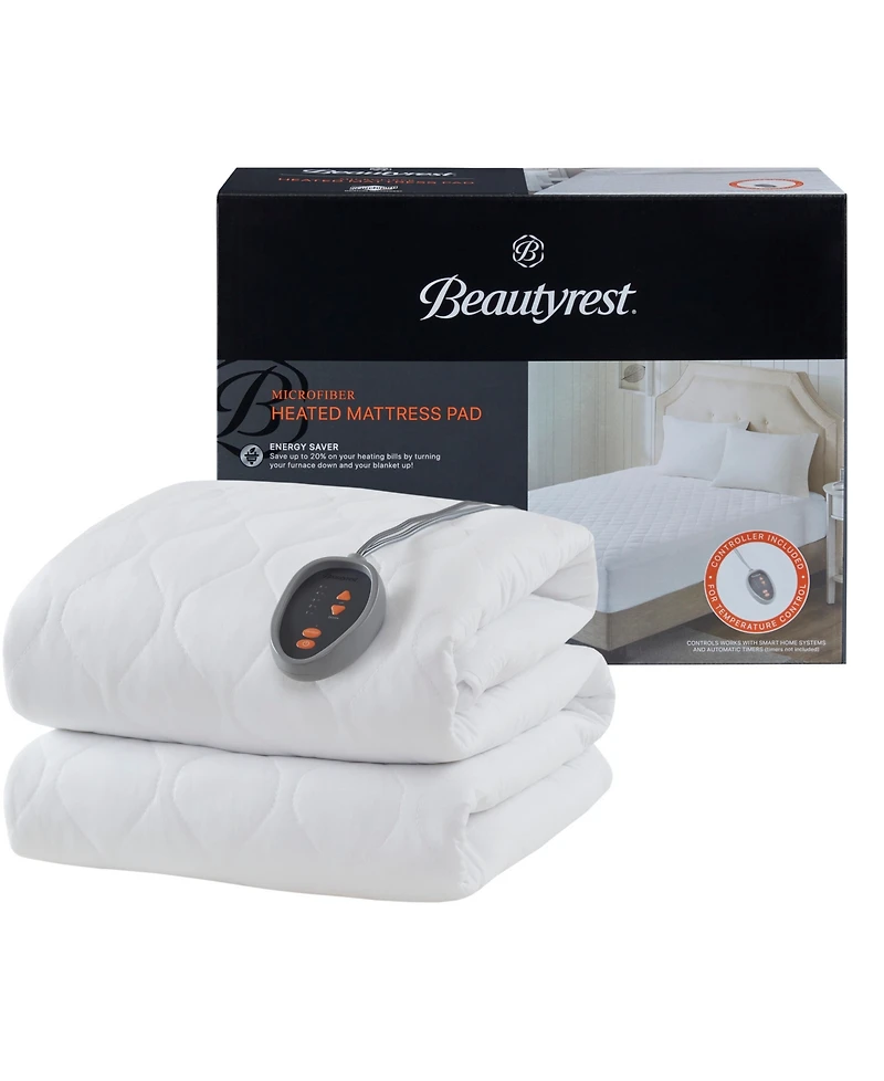 Beautyrest Luxe Quilted Electric Mattress Pad, Twin Xl
