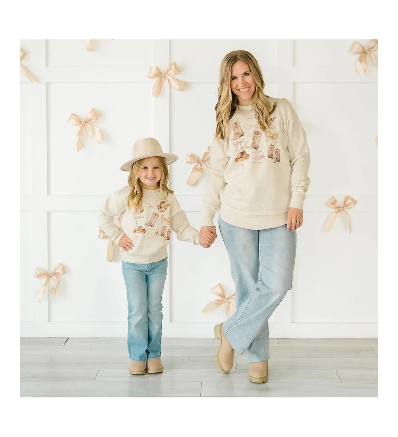 Sweet Wink Little and Big Girls Cowgirl Cutie Sweatshirt