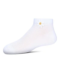 Memoi Girls' Welt Applique Anklet Socks