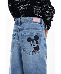 Desigual Girls's Wide Mickey jeans