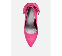 Hornet Satin Stiletto Pumps