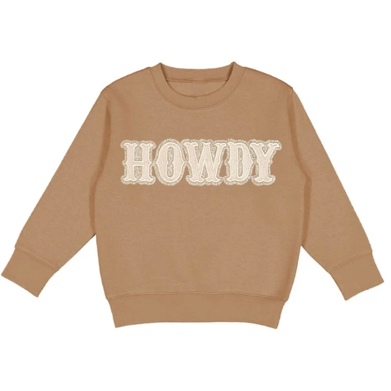 Sweet Wink Little and Big Girls Howdy Patch Sweatshirt