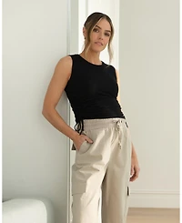Ripe Maternity Jodie Ruched Ribbed Tank