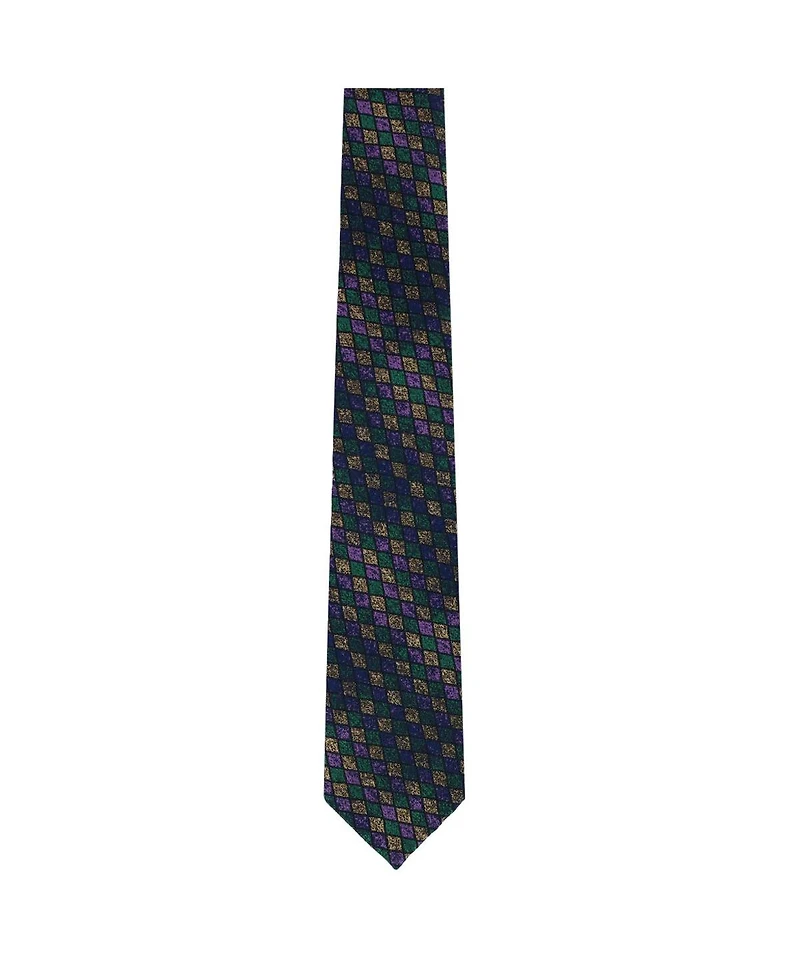 Trafalgar Carnival Diamond Multi-Colored Novelty Silk Necktie