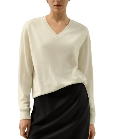 Lilysilk V-Neck Baby Cashmere Sweater