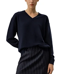 Lilysilk V-Neck Baby Cashmere Sweater