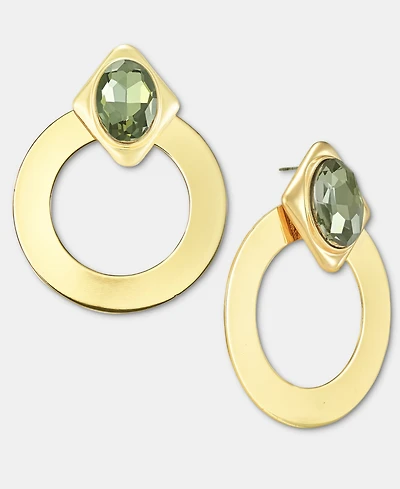 I.n.c. International Concepts Crystal & Hoop Drop Earrings, Macy's Exclusive