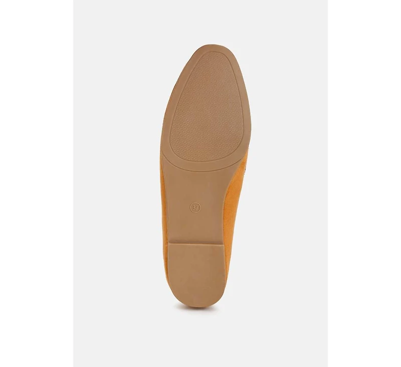 Folklore Micro Suede Tassel Womens Loafers Women