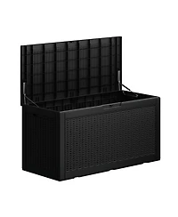 Chic Crate - 100 Gallon Water Resistant Resin Lockable Deck Box