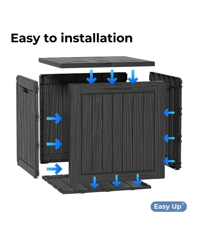 Chic Crate - 17.09'' W 30 Gallons Water Resistant Resin Lockable Deck Box