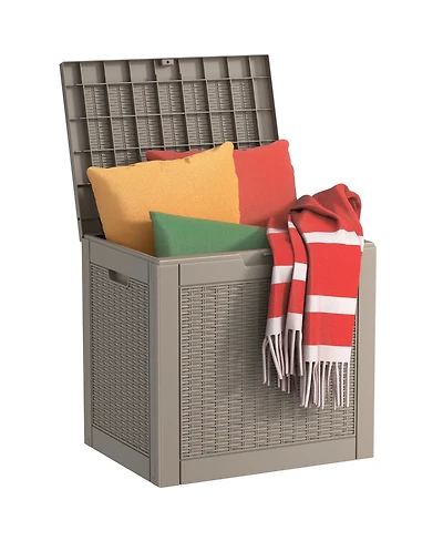 Chic Crate-30-gal Water Resistant Resin Lockable Deck Box