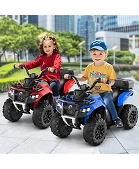 Gymax 6V Kids Ride On Atv w/ Music & Spray Function Usb Port Storage Box Toy Car