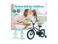 16" Kids Bike with Adjustable Handlebar and Saddle - Black