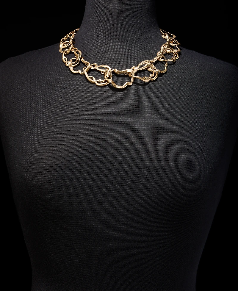 Style & Co Sculptural Link Statement Necklace, 18" + 3" extender, Macy's Exclusive