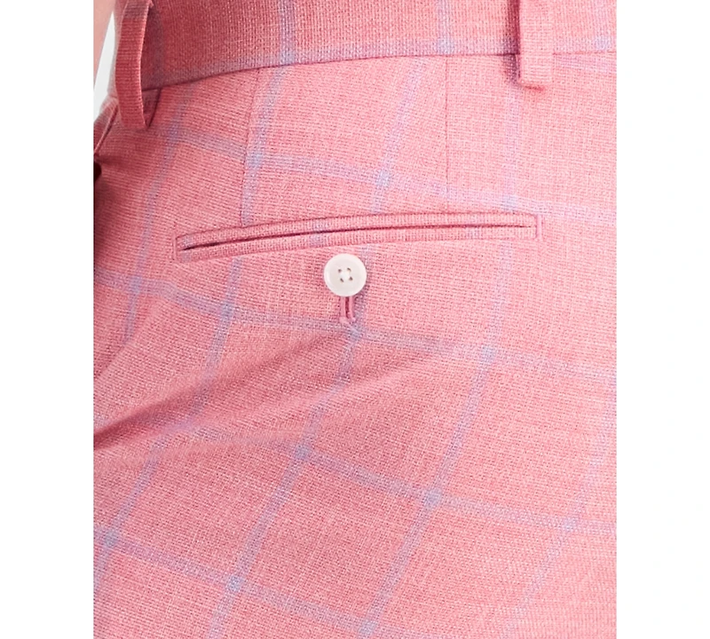 Tallia Men's Plaid Slim-Fit Dress Pants