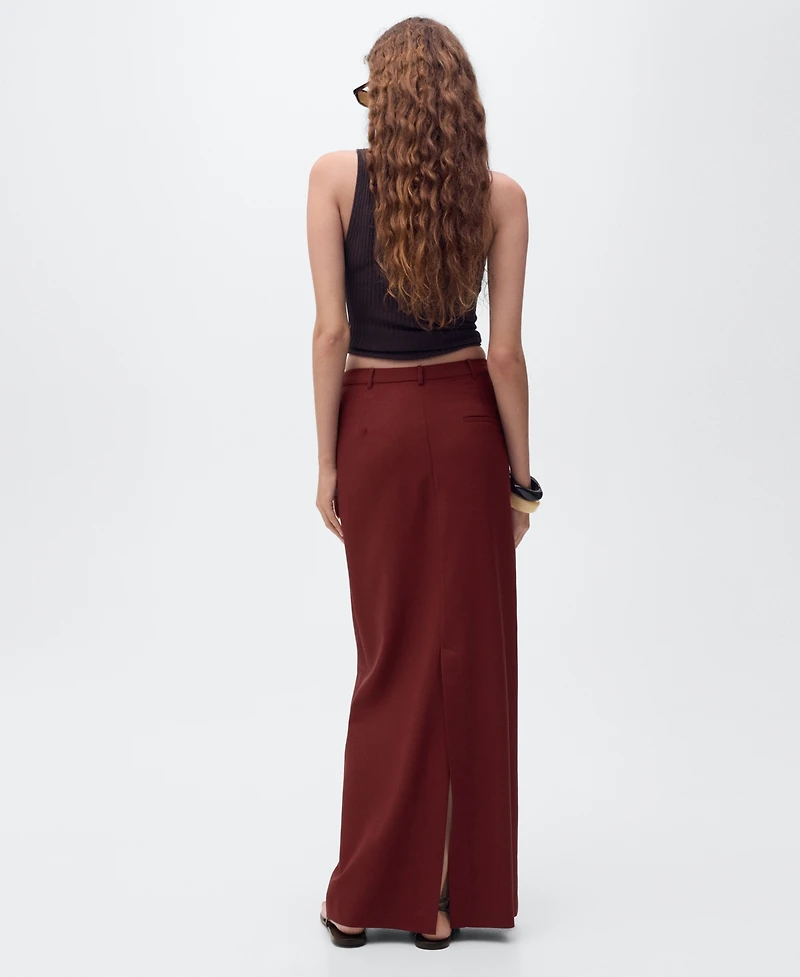 Mango Women's Slit Detail Long Pencil Skirt