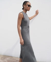 Mango Women's Belt Midi Dress