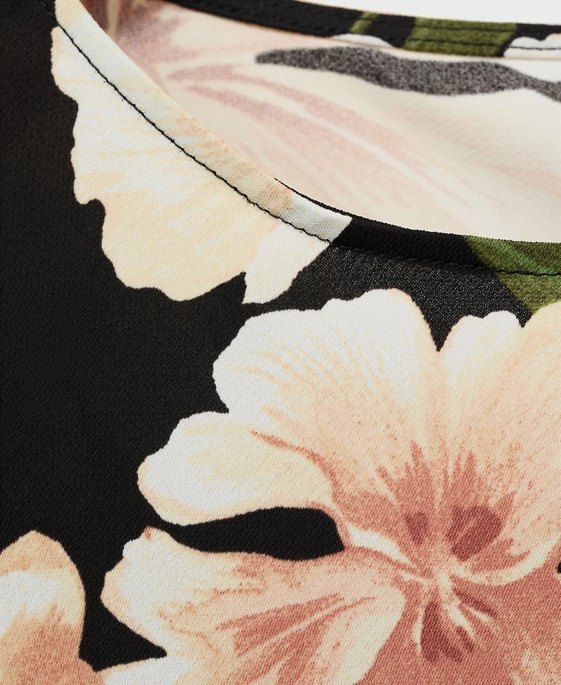 Mango Women's Short Floral-Print Dress
