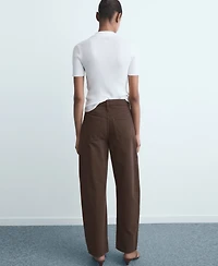 Mango Women's High-Rise Balloon Jeans