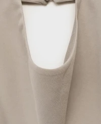 Mango Women's Asymmetrical Open-Back Top